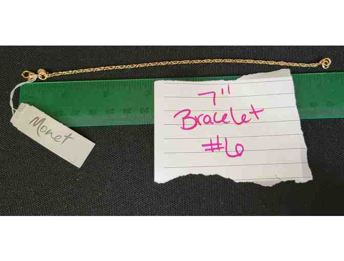 Vintage Monet 90s gold plated Bracelet 7 inches