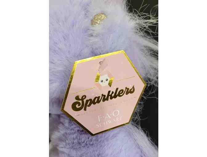 FAO Schwarz Sparklers Purple Lavender Baby Unicorn Stuffed Animal Plush