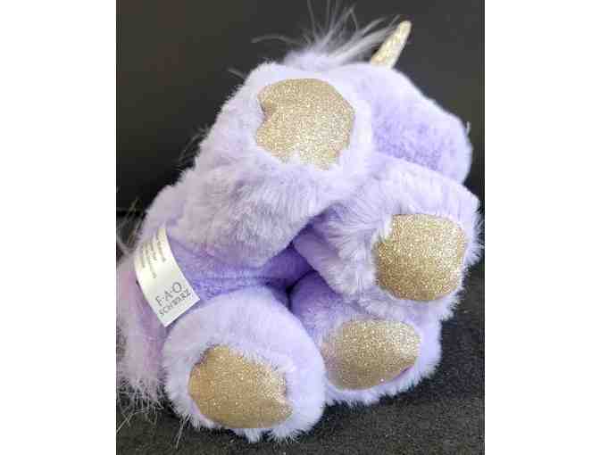 FAO Schwarz Sparklers Purple Lavender Baby Unicorn Stuffed Animal Plush