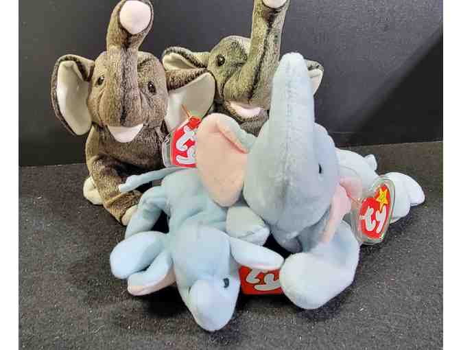 Lot of four- TY Elephants