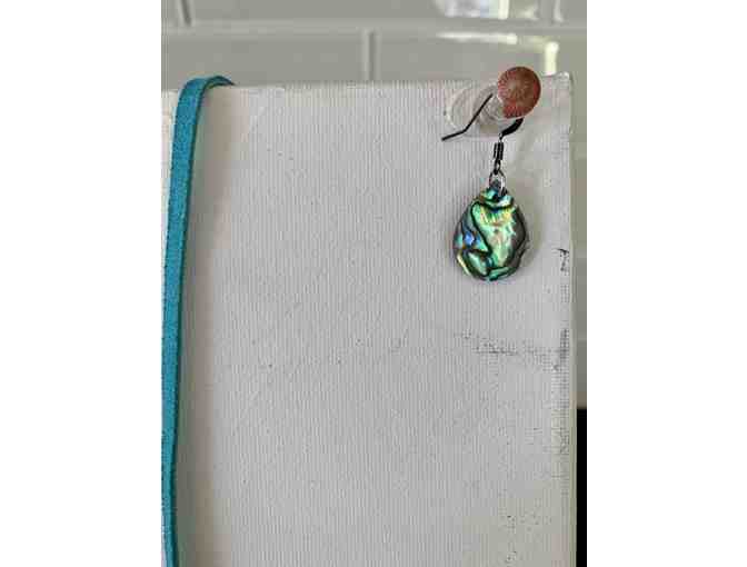 Abalone Shell Necklace and Earring Set