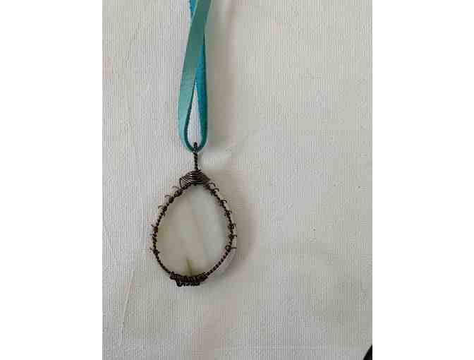 Abalone Shell Necklace and Earring Set