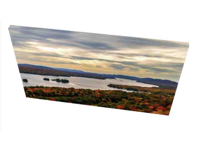 '4th Lake Foliage' 18' X 30' Canvas Print