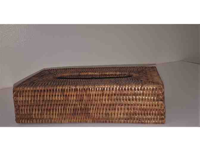 Rattan Woven Tissue Box