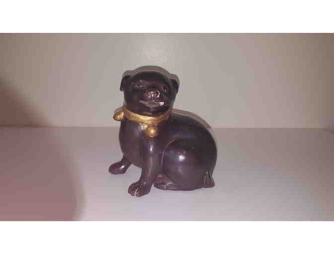 Lost wax cast bronze puppy