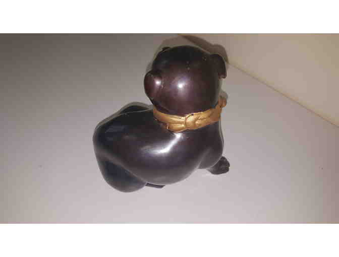 Lost wax cast bronze puppy