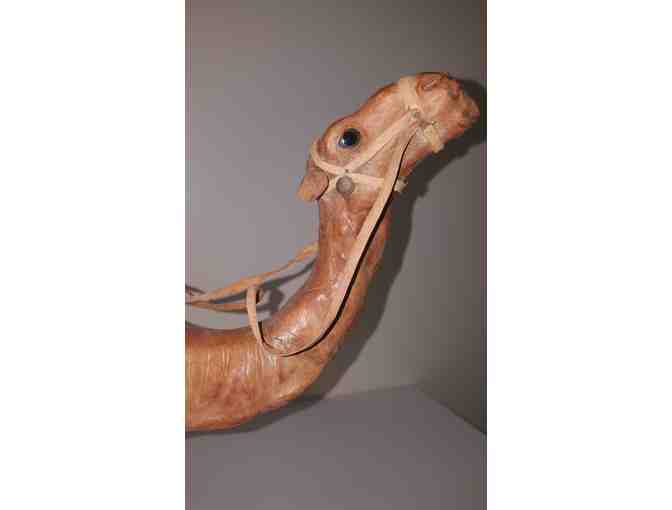 Handmade Standing Leather Camel
