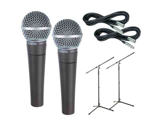 Teacher Wish List: Shure SM58 Mic Two Pack with Cables & Stands (Quantity: 1)