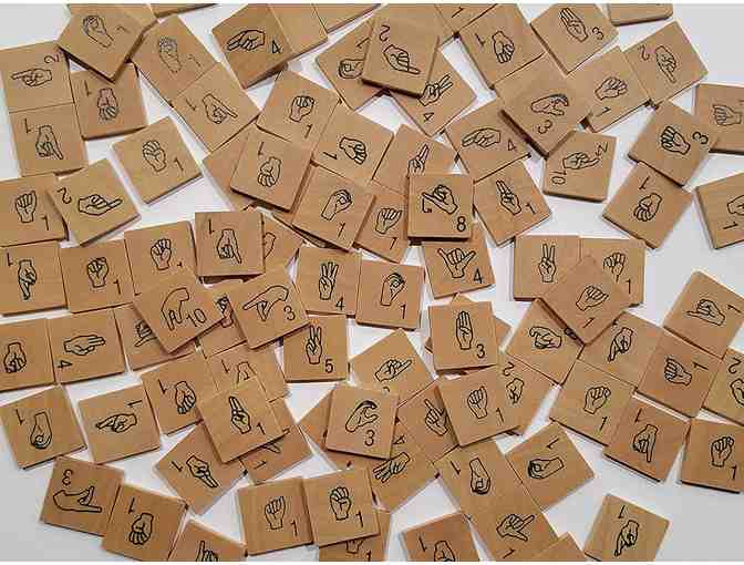 Teacher Wish List: Iconoglyph American Sign Language Scrabble Tiles & Boards (2)