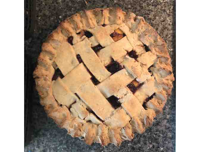 Organic, Gluten-Free, Vegan Blackberry Peach Pie by the Wadsworth-Butler Family