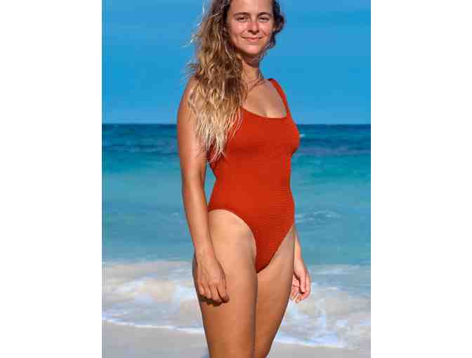 Mollusk | Ripple One Piece Swimsuit in Red