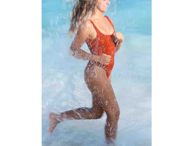 Mollusk | Ripple One Piece Swimsuit in Red