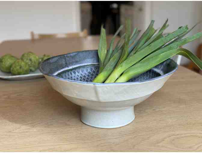 Large Pedestal Serving Bowl | Len Carella Ceramics