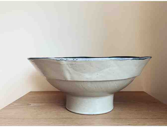 Large Pedestal Serving Bowl | Len Carella Ceramics