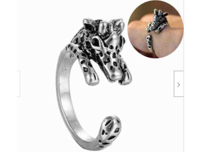 Giraffe Ring and Bracelet in Silver