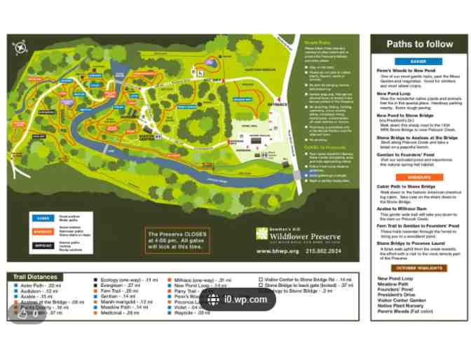 Bowman's Hill Wildflower Preserve - New Hope PA