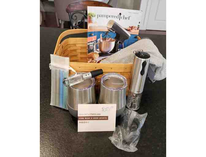 Pampered Chef Wine Accessory Basket