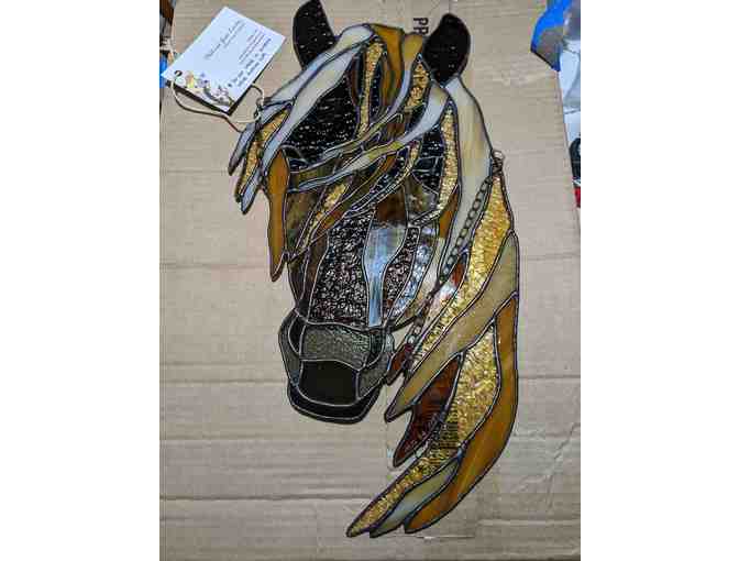 Stained Glass Horse Head by MJ Lauder Stained Glass