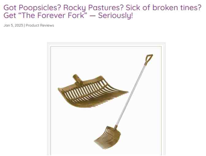 Forever Fork - The Ultimate Manure Fork