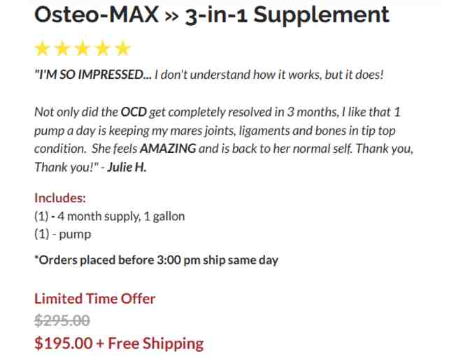 OsteoMax by 100XEquine