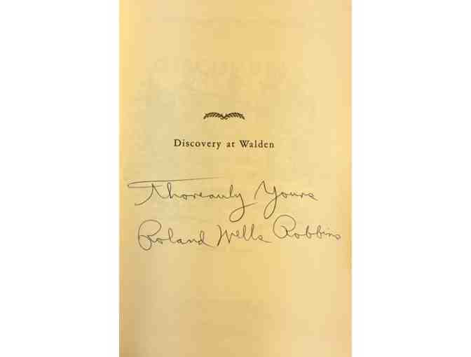SIGNED COPY: Discovery at Walden 1970 Reprint