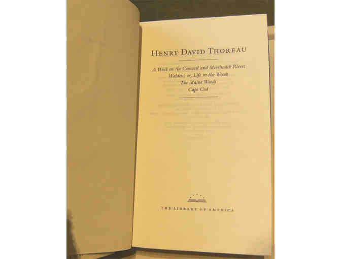 Thoreau: A Week, Walden, Maine Woods, & Cape Cod (Library of America, 1981)
