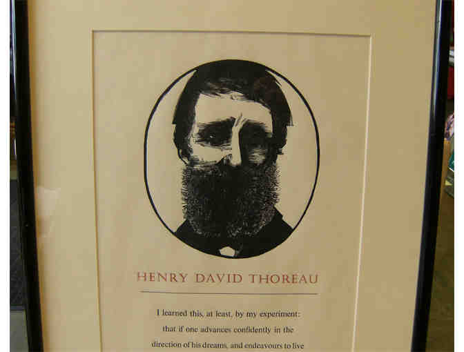 Michael McCurdy woodcut 'Dreams' poster, matted & framed, SIGNED BY ARTIST