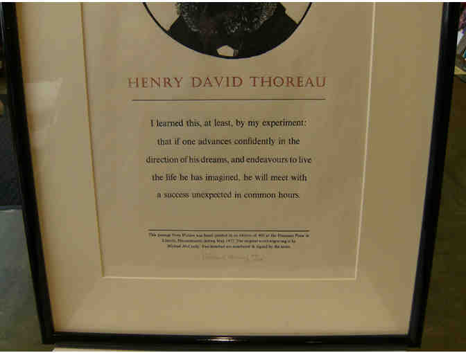 Michael McCurdy woodcut 'Dreams' poster, matted & framed, SIGNED BY ARTIST