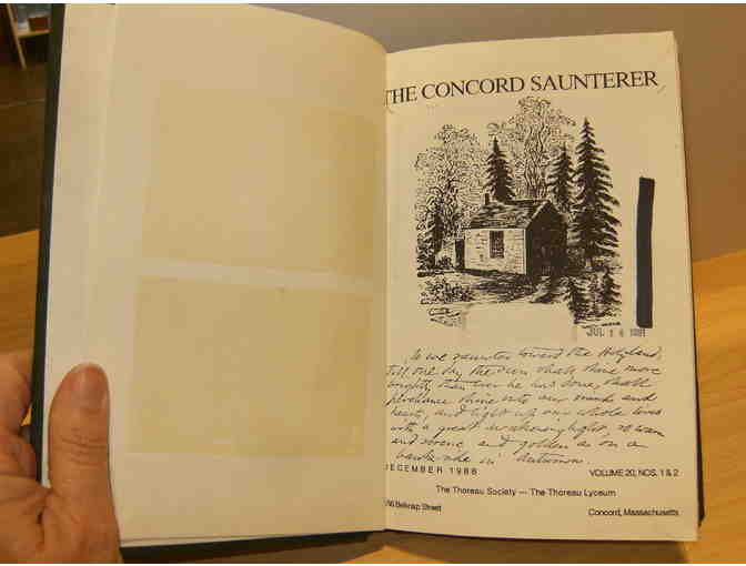 Concord Saunterer, December 1988, Volume 20, Nos. 1 and 2 (bound)