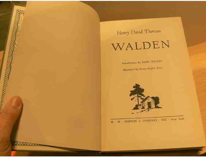 WALDEN, with intro by Basil Willey and illustrations by Henry Bugbee Kane (1951)