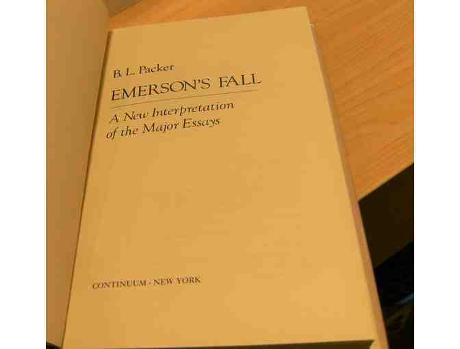 Emerson's Fall: A New Interpretation of the Major Essays, by B. L. Packer (1982)