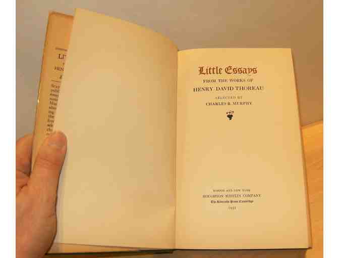 Little Essays by Henry David Thoreau, selected by Charles R. Murphy (1931)