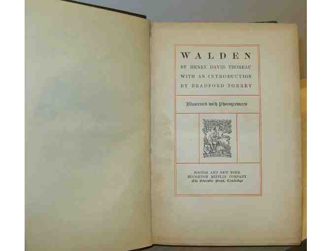 Walden, by Henry David Thoreau; intro by Bradford Torrey, illus. by A. W. Hosmer (1902)