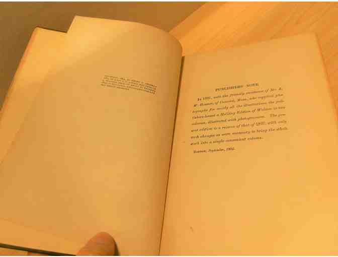 Walden, by Henry David Thoreau; intro by Bradford Torrey, illus. by A. W. Hosmer (1902)