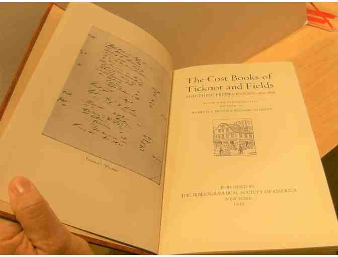 Cost Books of Ticknor and Fields and their Predecessors 1832-1858 (1949)