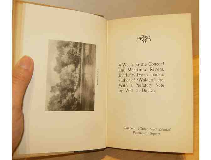 Week on the Concord and Merrimac Rivers, by Thoreau; intro by Will H. Dircks (1889)