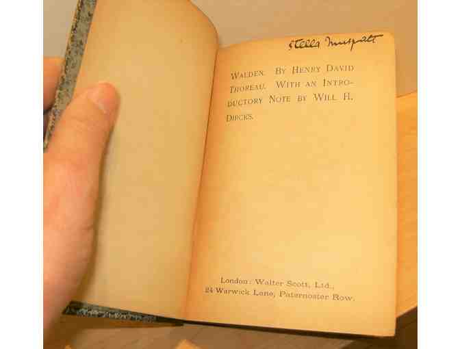 Walden, by Thoreau; introduction by Will H. Dircks (London, Walter Scott, 1886)