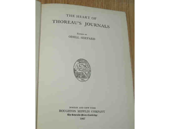 Heart of Thoreau's Journals, edited by Odell Shepard (1927)