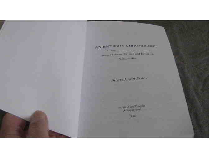 Emerson Chronology, 2nd edition, rev. and enlarged, by Albert J. von Frank (2 vols, 2016)