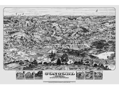 Henry David Thoreau's Concord, Mass., circa July 4, 1845 (map poster) - John Roman [3]
