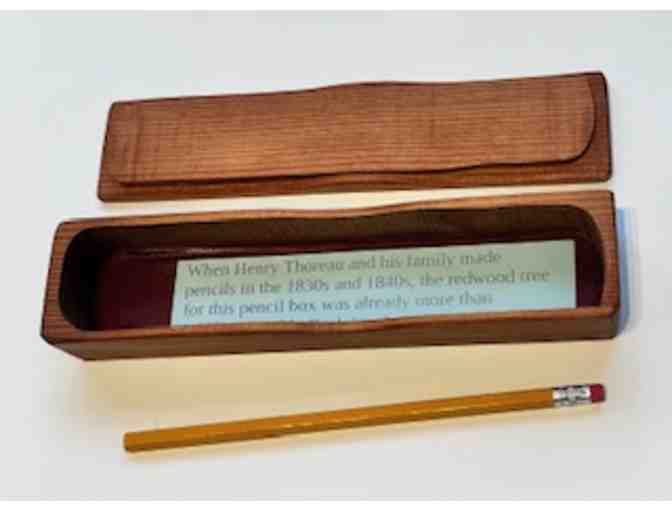 Hand-Crafted Sequoia Redwood Pencil Box