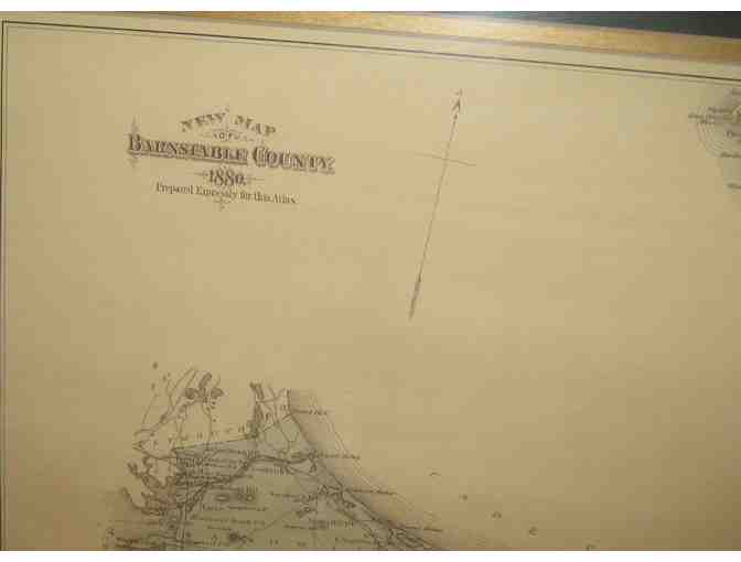 1880 Map of Barnstable County, Mass., Cape Cod (FRAMED REPRINT)