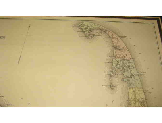 1880 Map of Barnstable County, Mass., Cape Cod (FRAMED REPRINT)