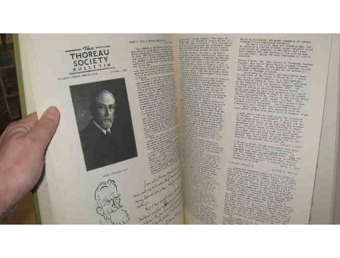 Thoreau Society Bulletin, Numbers 1-100, 1941-1967 (Bound volume)