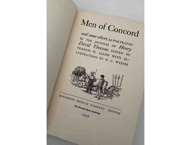 Men of Concord (1936) Ed. by Francis H. Allen, illus. by N.C. Wyeth (Willis Collection)