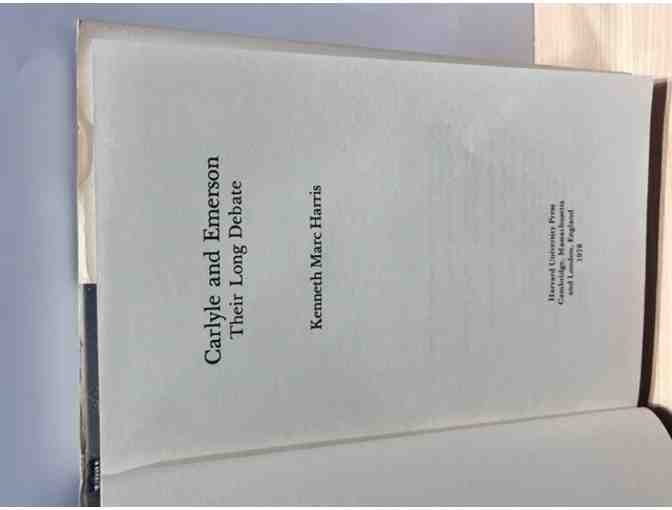 Carlyle and Emerson: Their Long Debate - Kenneth Marc Harris (1978)