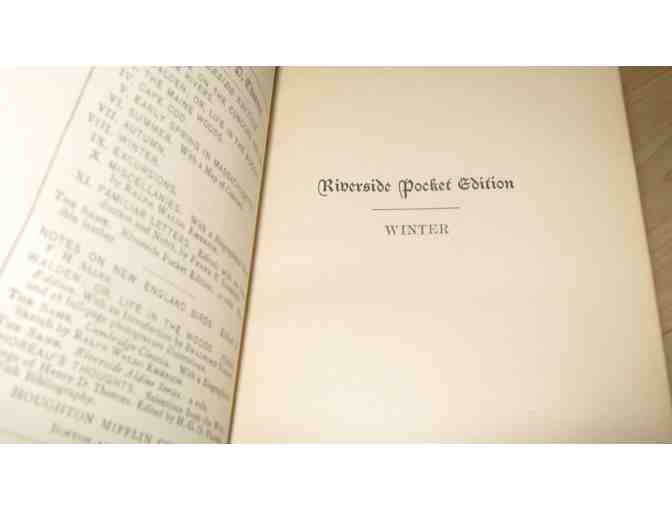 Four seasonal vols. of Thoreau's Journals, ed. by H.G.O. Blake, Riverside Pocket Editions