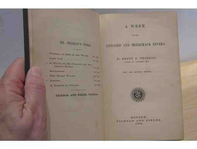 A Week on the Concord and Merrimack Rivers, by Thoreau (SECOND EDITION, 1868)