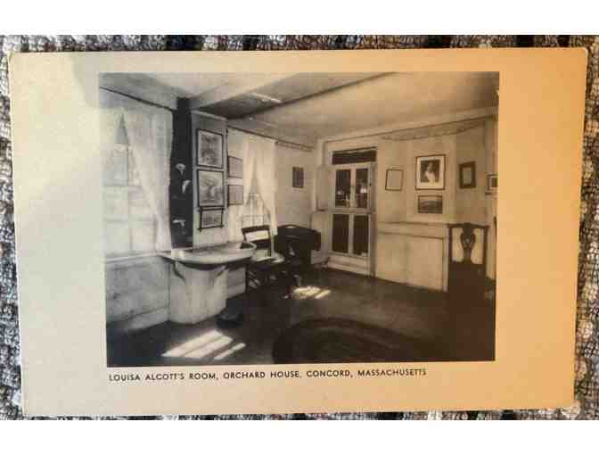 7 Vintage Postcards from Louisa May Alcott's Orchard House