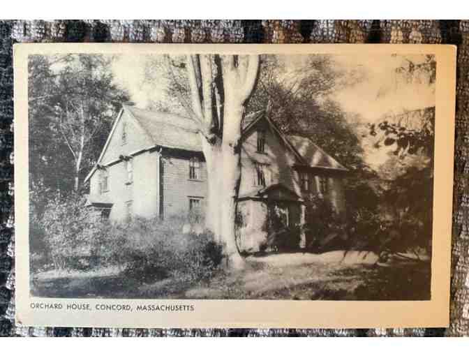 7 Vintage Postcards from Louisa May Alcott's Orchard House